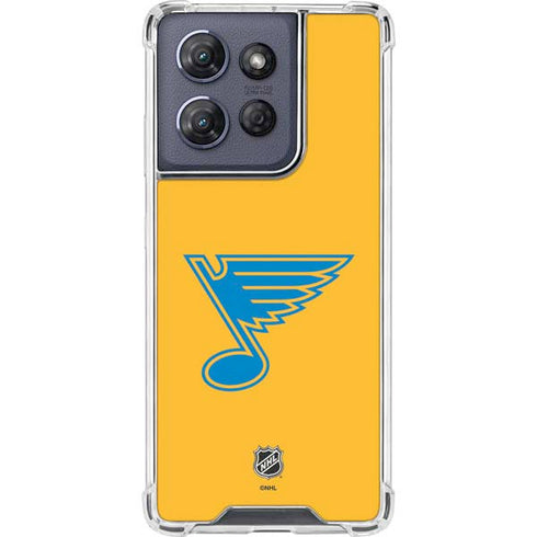 NHL St. Louis Blues Solid Background Moto G Play 5G (2025) Clear Case